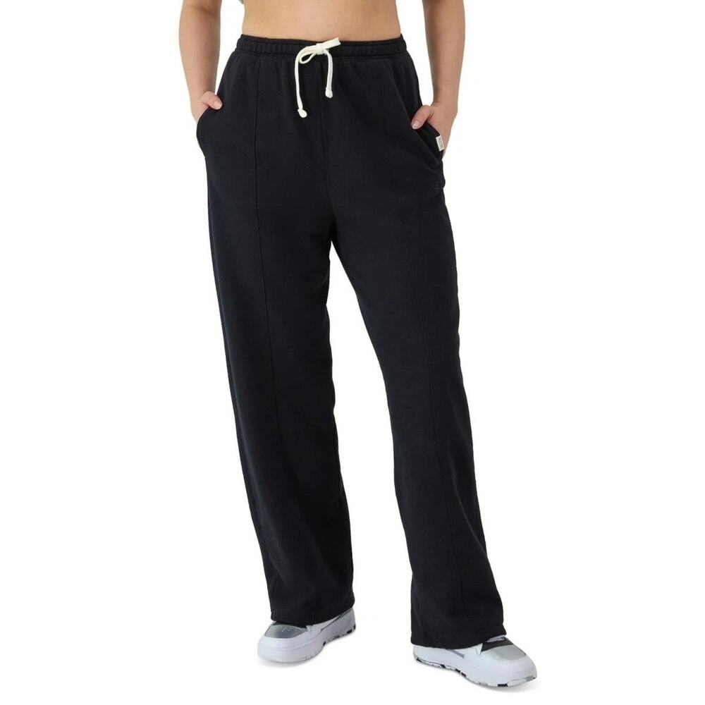 Champion Sweatpants Womens 2XL Black Comfort Wash Straight Leg + Pockets NEW $55 - Picture 2 of 11